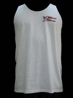 Mens Logo Tank Top White - offshorewhoar