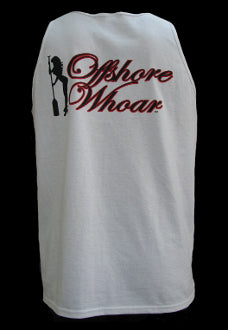Mens Logo Tank Top White - offshorewhoar
