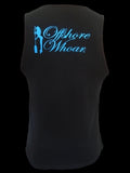 Blue Logo Tank Top Black - offshorewhoar
