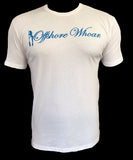 Blue Logo Tee White - offshorewhoar