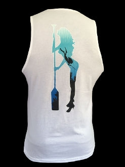 Free Diver Tank Top White - offshorewhoar