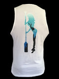 Free Diver Tank Top White - offshorewhoar