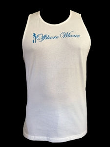 Free Diver Tank Top White - offshorewhoar