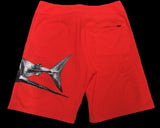 Board Shorts Shark Red - offshorewhoar