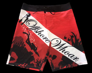 Board Shorts Dive Flag - offshorewhoar