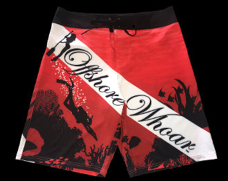 Board Shorts Dive Flag - offshorewhoar