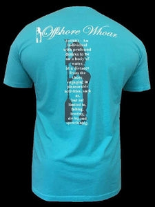 New Mens Definition T-Shirt Turquoise - offshorewhoar