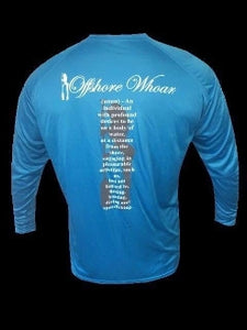 New Mens Performance Definition Long Sleeve Turqouise - offshorewhoar